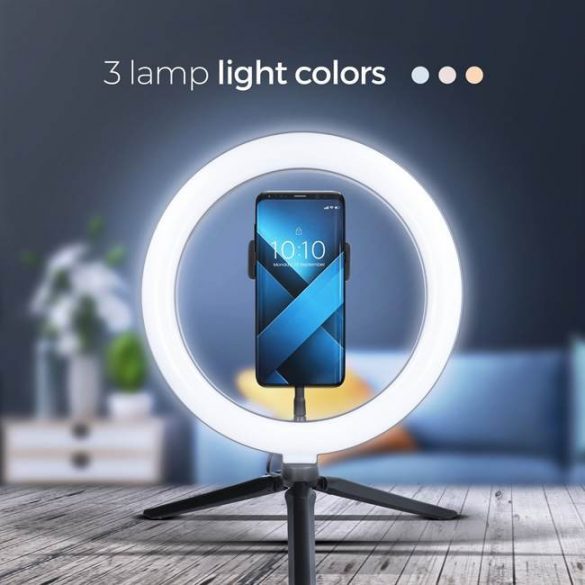 Lampă Led RING 10inch cu suport pentru mobil