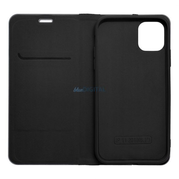 Forcell LUNA Book Carbon pentru iPhone 13 negru