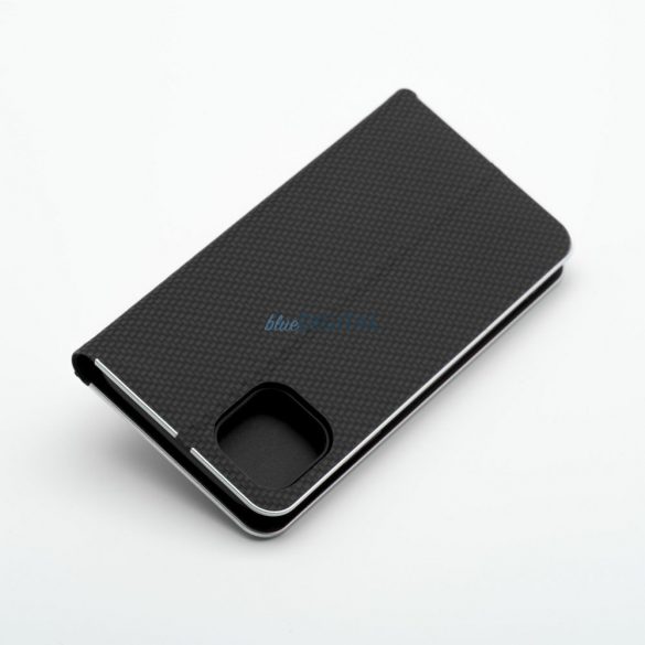 Forcell LUNA Book Carbon pentru iPhone 13 negru