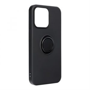 Husă Forcell SILICONE RING pentru IPHONE 13 PRO negru