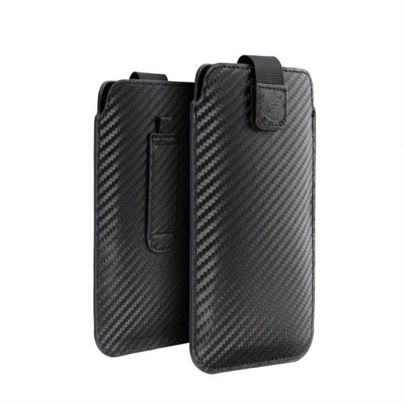 Carcasa Forcell POCKET Carbon - Dimensiunea 02 - pentru IPHONE IPHONE 5 / 5S / 5SE / 5C