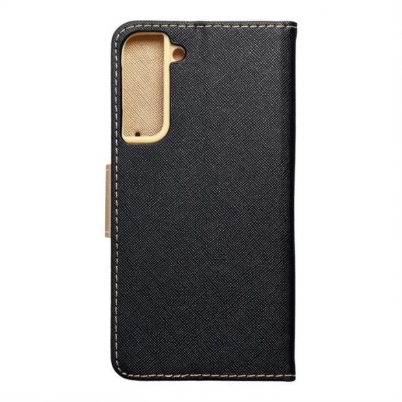 Fancy Book pentru SAMSUNG S22 PLUS negru / auriu