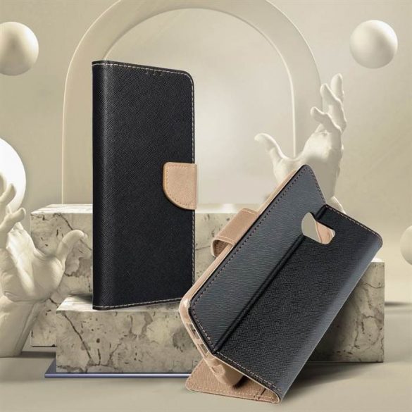 Fancy Book pentru SAMSUNG S22 PLUS negru / auriu