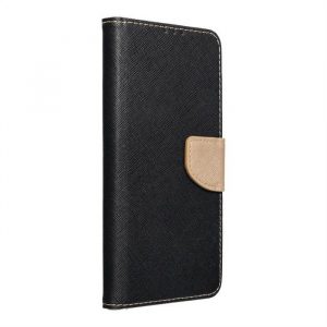 Fancy Book pentru SAMSUNG S22 ULTRA negru / auriu