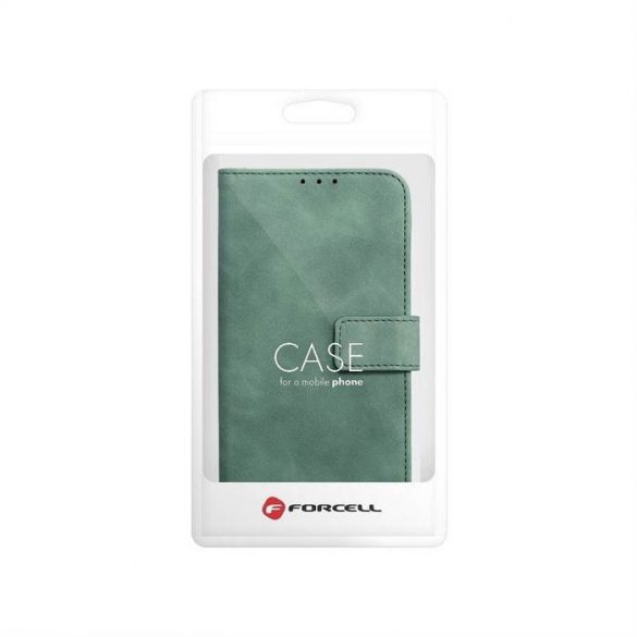 Husă Forcell TENDER Husă tip carte pentru IPHONE 13 verde