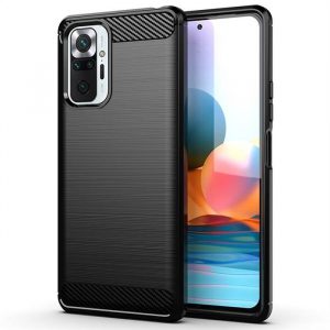 Husă CARBON pentru XIAOMI POCO M4 PRO 5G / Redmi Note 11T 5G / Redmi Note 11S 5G negru