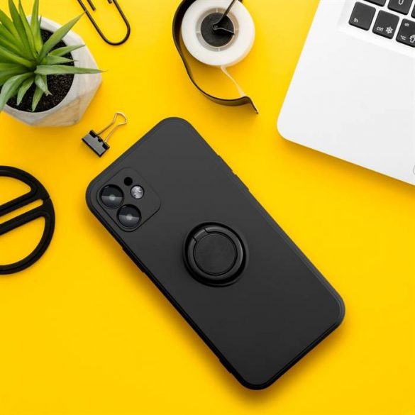 Husă Forcell SILICONE RING pentru XIAOMI Redmi NOTE 11 Pro / 11 Pro Plus negru