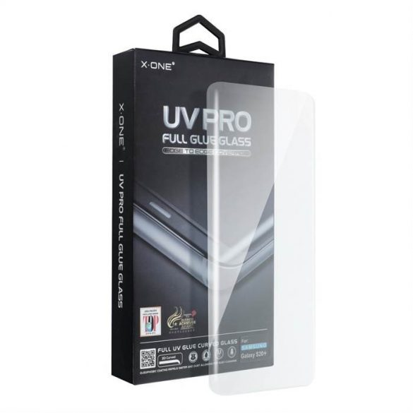 UV PRO Tempered sticlă X-ONE - pentru Samsung Galaxy S22 Ultra (husă prietenos) - senzor de amprentă digitală funcțional