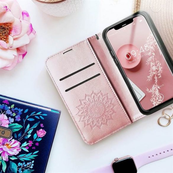 Forcell MEZZOHusăde carte pentru SAMSUNG A33 5G mandala rose gold