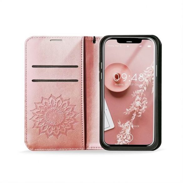 Forcell MEZZOHusăde carte pentru SAMSUNG A33 5G mandala rose gold