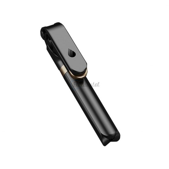 Selfie stick LED RING trepied + telecomandă negru SSTR-20