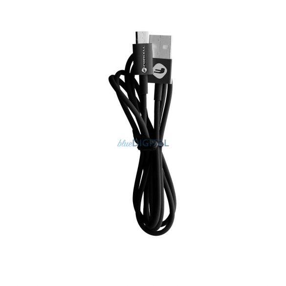 Cablu FORCELL USB la Micro 2,1A C321 TUBE negru 1 metru