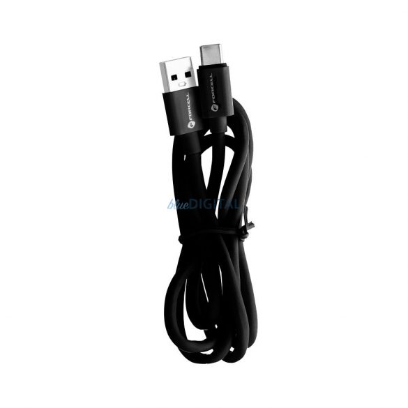 Cablu FORCELL USB la Tip C 3.0 3A C398 TUBE negru 1 metru