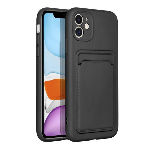 Husă Forcell CARD pentru IPHONE 11 negru