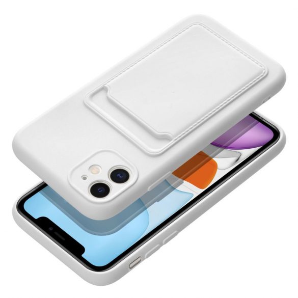 Husă Forcell CARD pentru IPHONE 11 alb