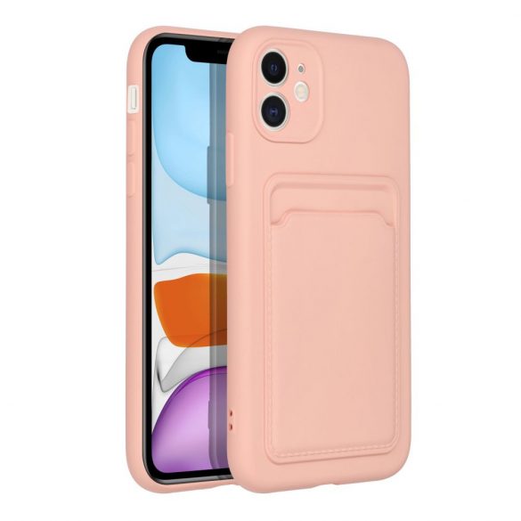 Husă Forcell CARD pentru IPHONE 11 roz