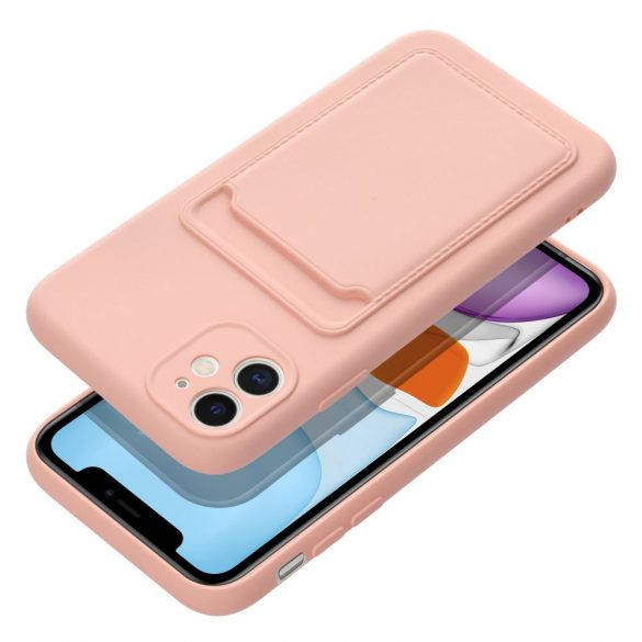 Husă Forcell CARD pentru IPHONE 11 roz