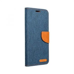 husă carte CANVAS pentru XIAOMI Redmi NOTE 11 / 11S albastru marin