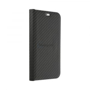 Forcell LUNA Husă tip carte Carbon pentru XIAOMI Redmi NOTE 11 PRO / 11 PRO 5G negru