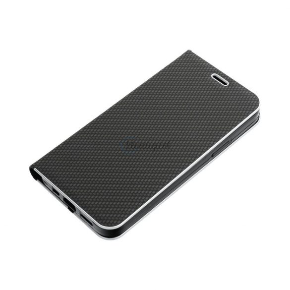 Forcell LUNA Husă tip carte Carbon pentru XIAOMI Redmi NOTE 11 PRO / 11 PRO 5G negru