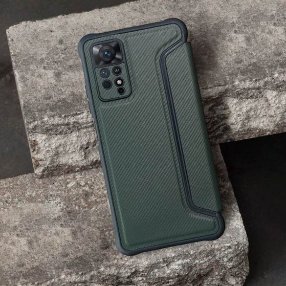 Forcell RAZOR Husă tip carte pentru XIAOMI Redmi NOTE 11 PRO / 11 PRO 5G verde închis