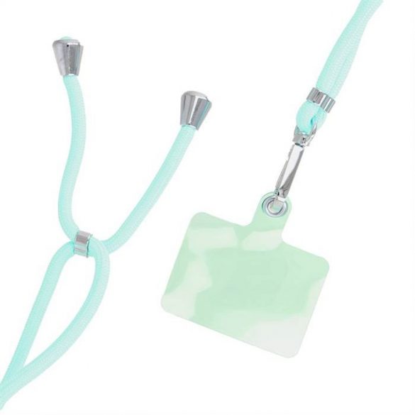 Pandantiv SWING pentru telefon / cu lungime reglabilă până la 82,5 cm / pe umăr sau pe gât - verde deschis