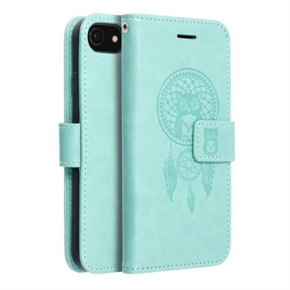 MEZZO Husă carte pentru IPHONE 7 / 8 / SE 2020 / SE 2022 dreamcatcher verde