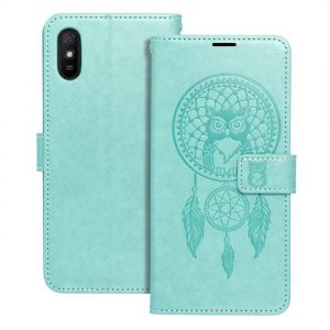 Husă Forcell MEZZO Husă tip carte pentru XIAOMI Redmi 9AT / Redmi 9A dreamcatcher verde