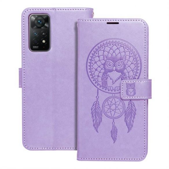 Husă Forcell MEZZO Husă tip carte pentru XIAOMI Redmi NOTE 11 PRO / 11 PRO 5G dreamcatcher violet