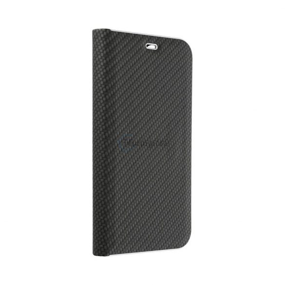 Forcell LUNA Husă tip carte Carbon pentru Xiaomi Redmi 10C negru