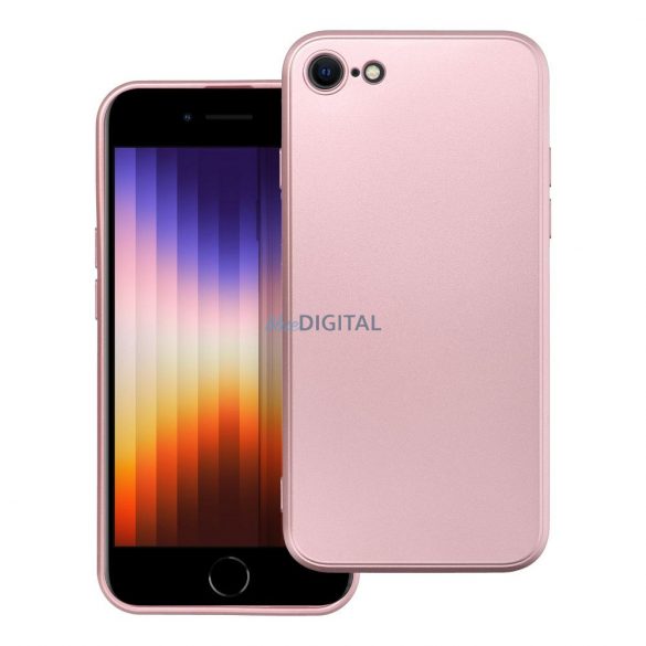 Husă METALLIC pentru IPHONE 7 / 8 / SE 2020 / SE 2022 roz