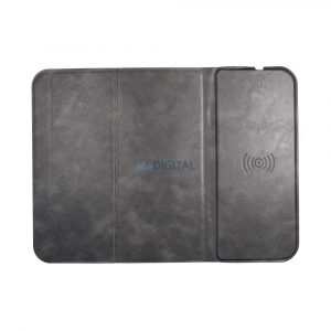 Mouse pad + încărcător wireless 15W OJD-82 maro/gri