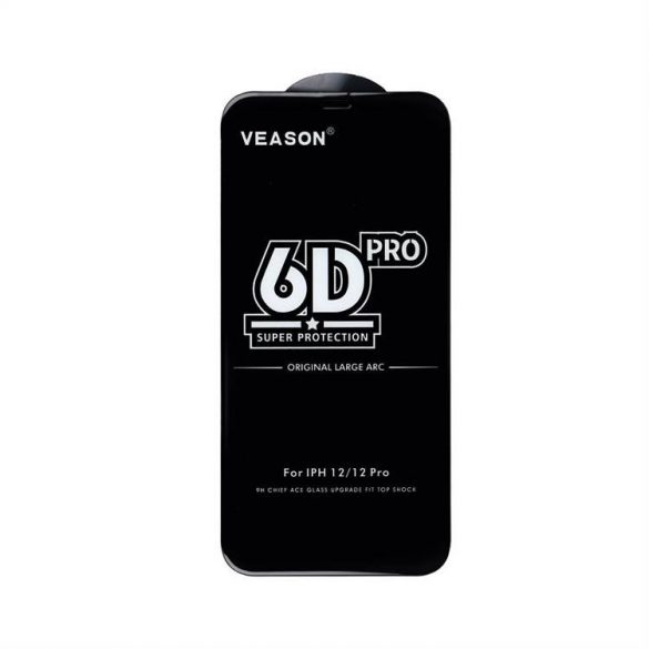 6D Pro Veason Glass - pentru Iphone 13 Pro / 14 negru