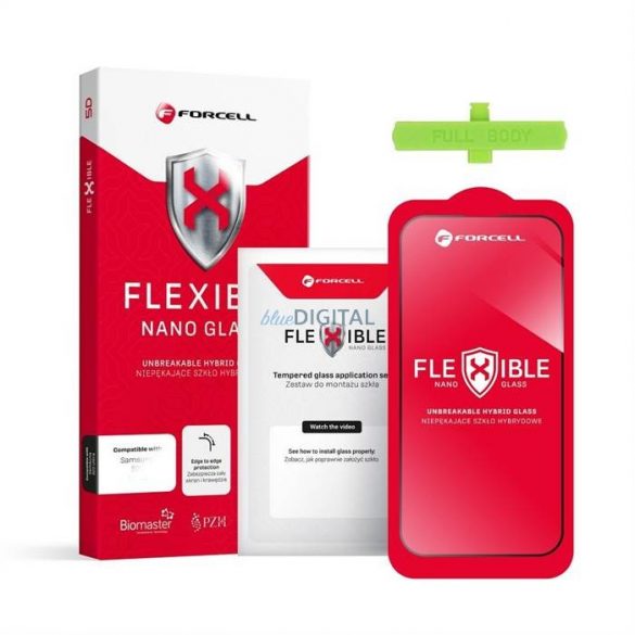 Szkło hybrydowe Forcell Flexible 5D Full Glue pentru iPhone 14 Pro Max 6,7 czarny"