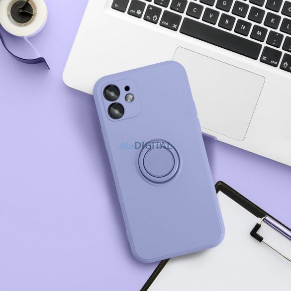 Husa SILICONE RING pentru IPHONE 14 PRO violet