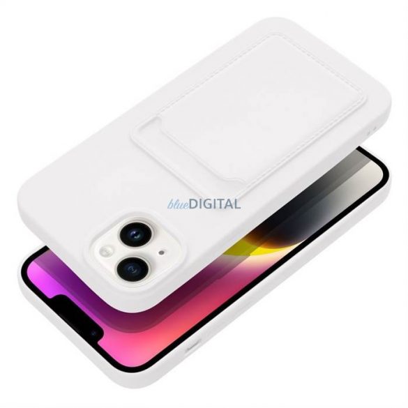 Husa CARD pentru IPHONE 14 PLUS alba