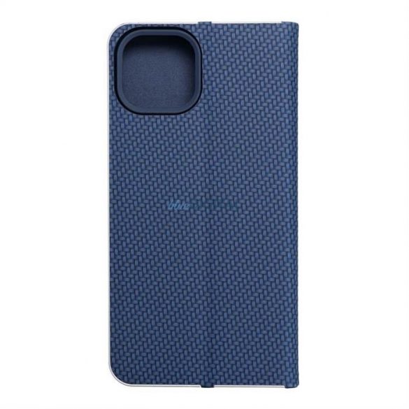 Forcell LUNA Book Carbon pentru IPHONE 14 ( 6.1 ) albastru