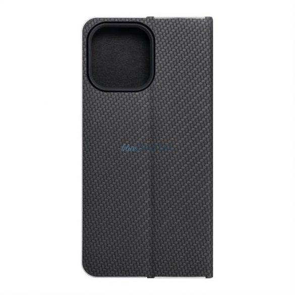 Forcell LUNA Book Carbon pentru IPHONE 14 Pro Max ( 6.7 ) negru