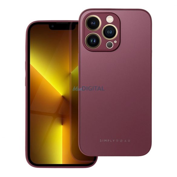 Husa Roar Matte Glass - pentru iPhone XR claret