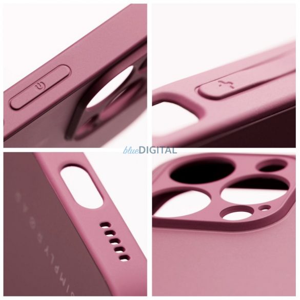 Husa Roar Matte Glass - pentru iPhone 14 Pro claret