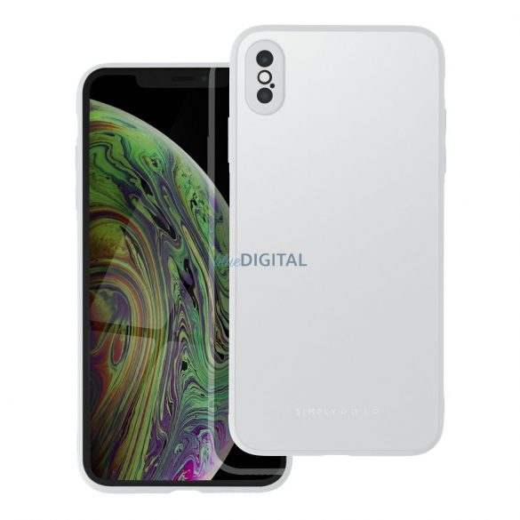 Carcasă din sticlă mată Roar - pentru iPhone XS Max din oțel