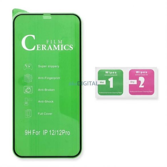 5D Full Glue Ceramic Glass - do Iphone 14 Pro czarny