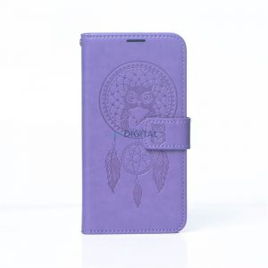 MEZZO husă carte pentru IPHONE 12 / 12 PRO dreamcatcher violet