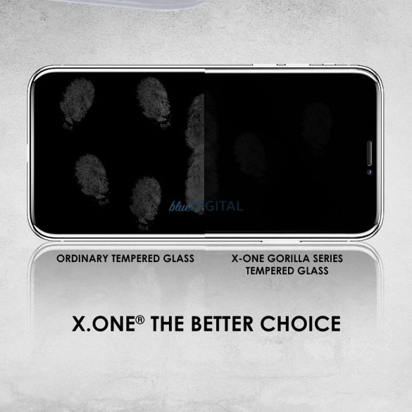 X-ONE Full Cover Extra Strong Matte - pentru iPhone 13/13 Pro/14 sticla securizata 9H