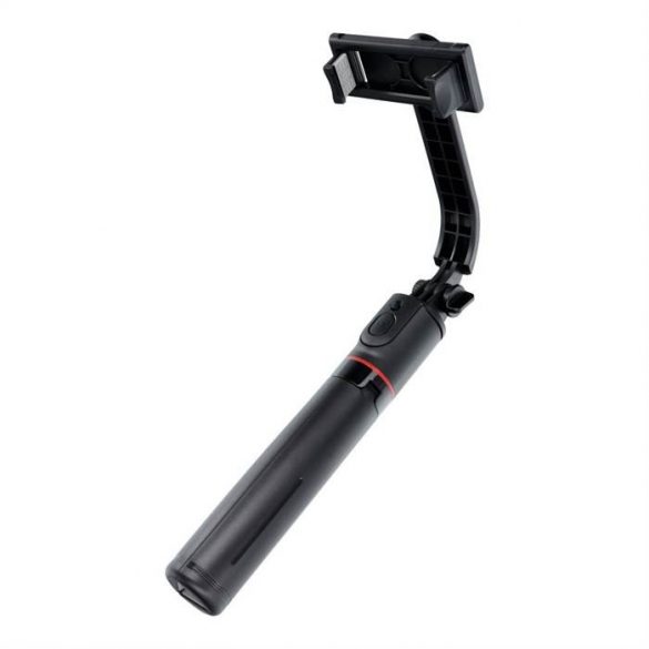 Combo selfie stick cu trepied și telecomandă bluetooth negru SSTR-13