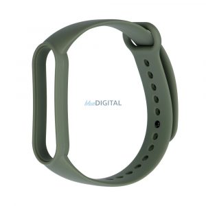 Curea din silicon pentru smartband Xiaomi Mi Band 5 / 6 / 7 verde (08)