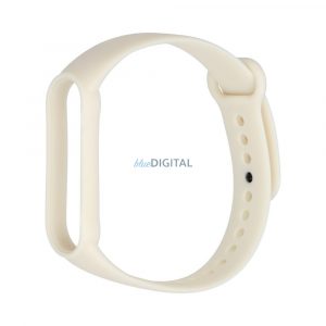 Curea de silicon pentru smartband Xiaomi Mi Band 5 / 6 / 7 nisip (11)