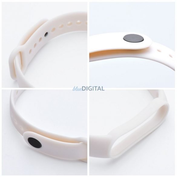 Curea de silicon pentru smartband Xiaomi Mi Band 5 / 6 / 7 nisip (11)