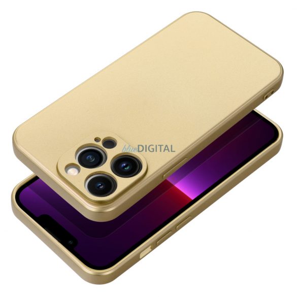 Husa METALICA pentru IPHONE 14 gold