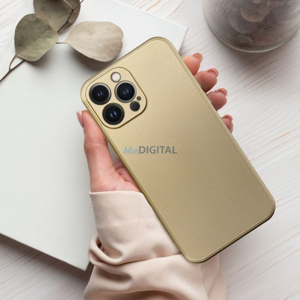 Husa METALICA pentru IPHONE 14 gold